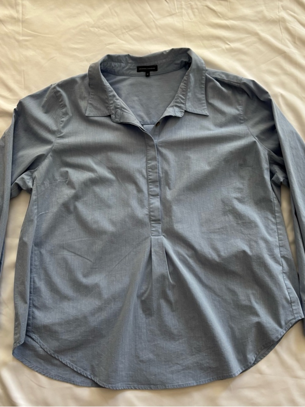 Universal Standard Light Blue Women's Button-Down Shirt